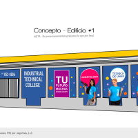 Industrial Technical College - Concepto para Rotulación de Edificio